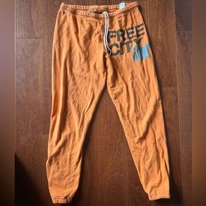 Orange Free City Sweat Pants